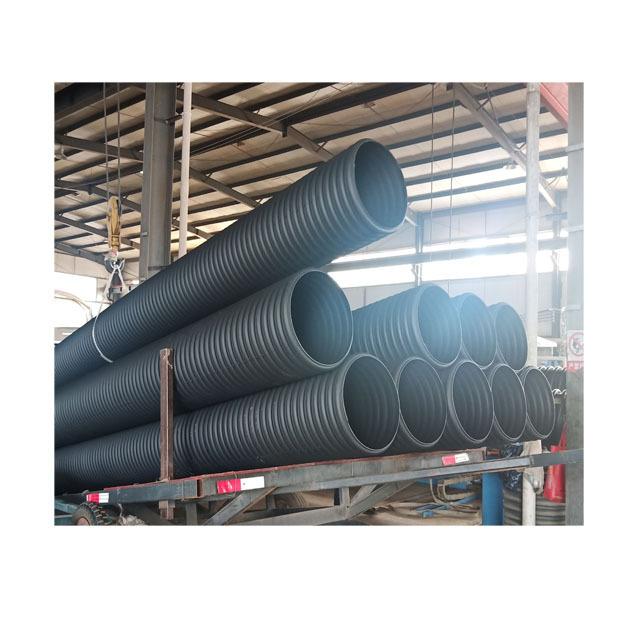 black hdpe double wall corrugated 48 culvert pipe HDPE plastic culvert pipe price for drainage