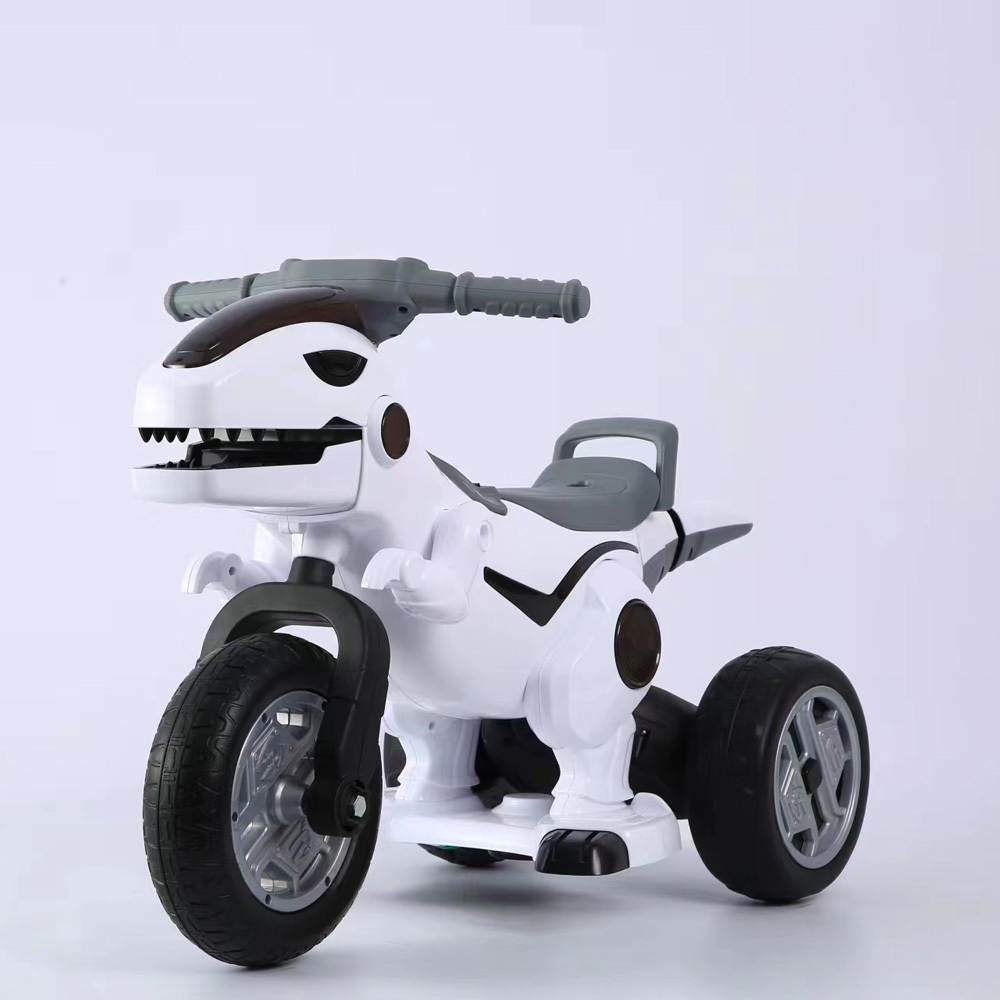 Newly launched children's electric motorcycle simulation dinosaur shaped three wheel electric motorcycle