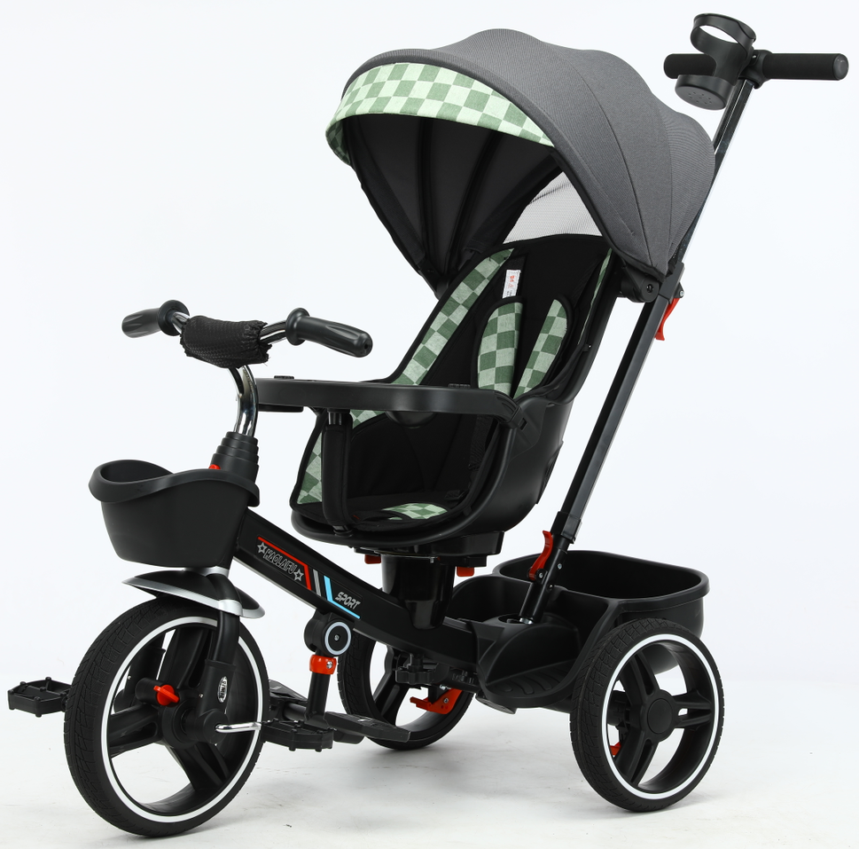 New Children's Tricycle bike 1-3-2-6 Year Old Children's Tricycle Cart Two way Reclining