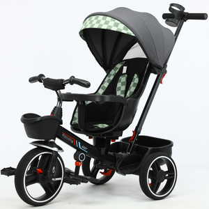 New Children's Tricycle bike 1-3-2-6 Year Old Children's Tricycle Cart Two way Reclining