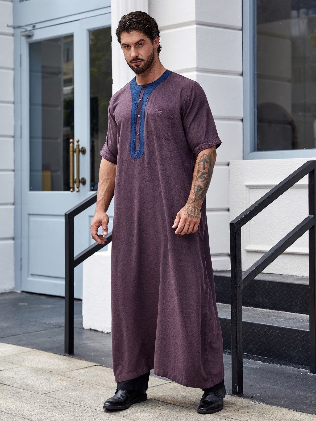 Al Dafah Thobes mens Daffah high quality fashionable daffah thobe Muslim Clothing Islamic clothing