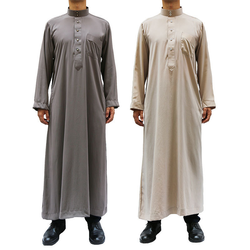 Wholesale clergy robes Muslim Robe Solid Long Plus Size islamic clothing afghan dresses