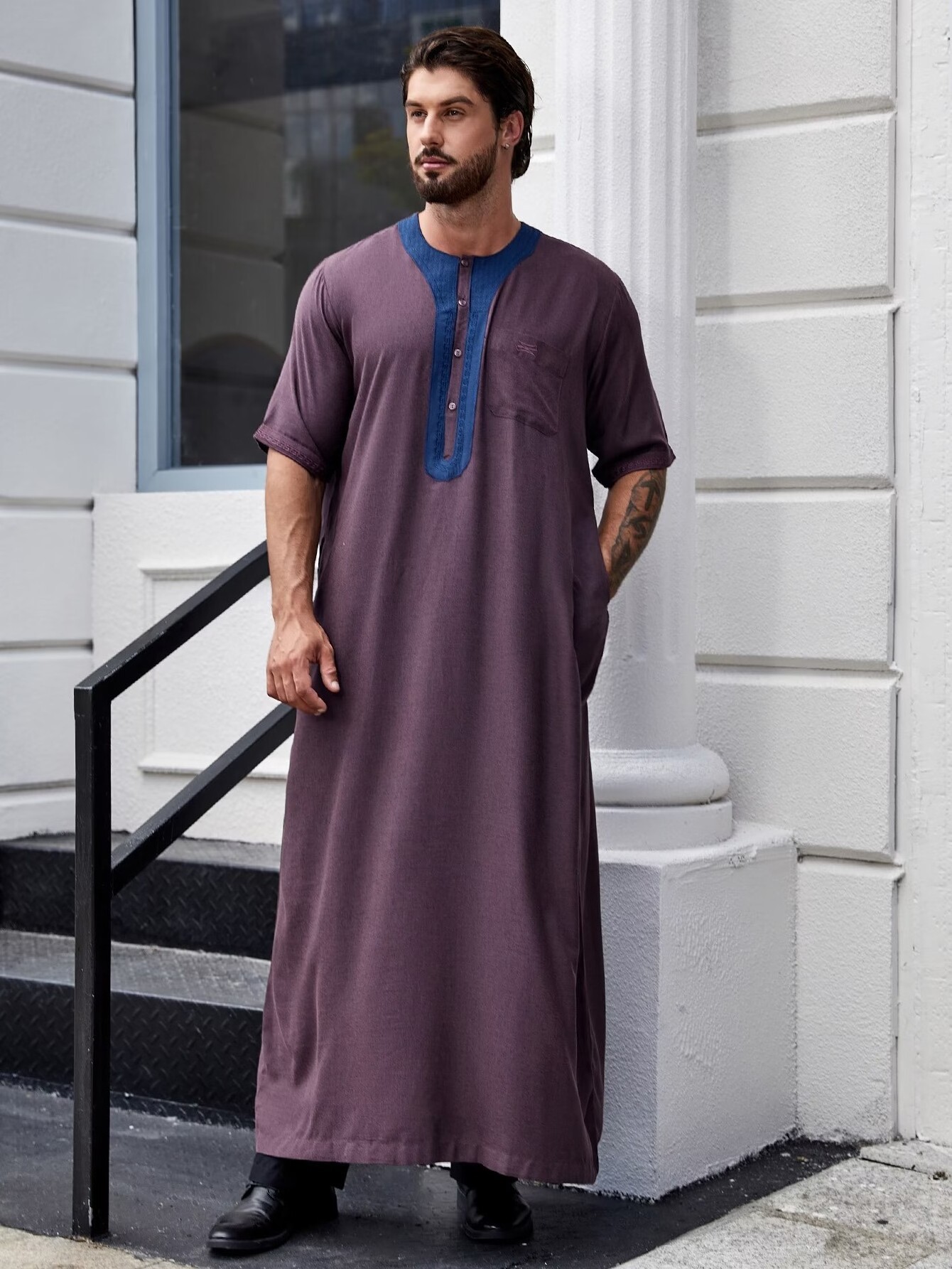 Al Dafah Thobes mens Daffah high quality fashionable daffah thobe Muslim Clothing Islamic clothing