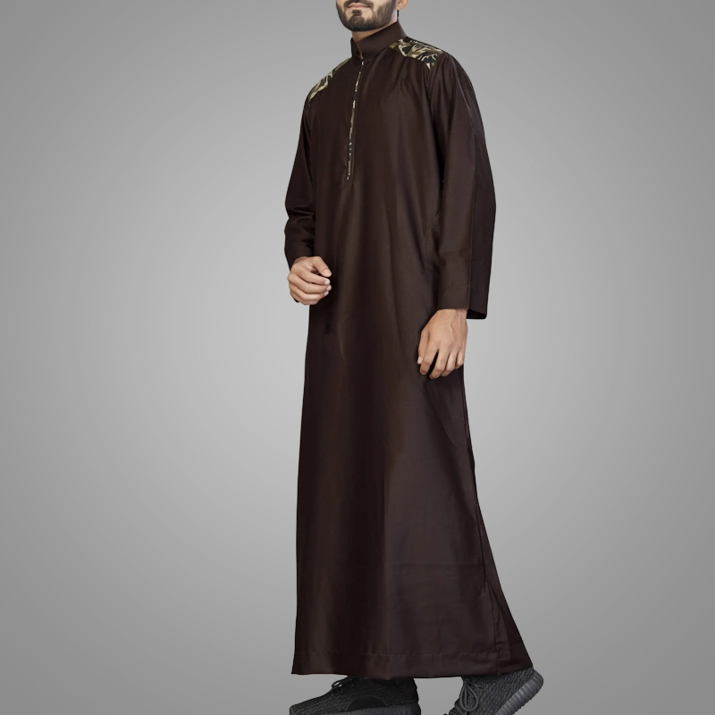 Morocco Fashion Loose Islamic Clothing Wholesale Long Sleeve Arab High Quality Men's Muslim Clothing