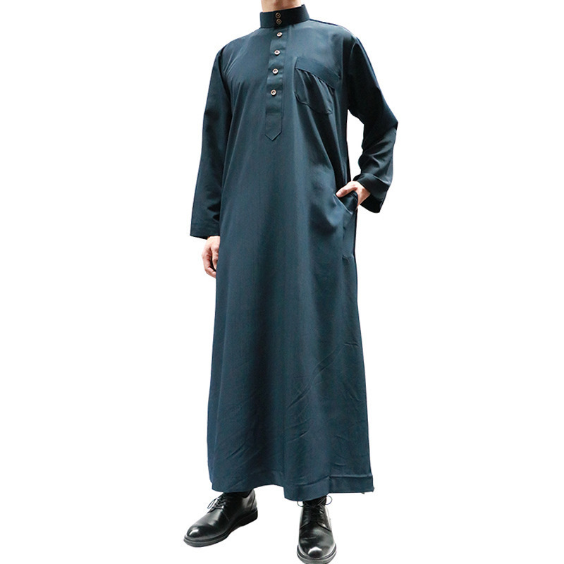 Wholesale clergy robes Muslim Robe Solid Long Plus Size islamic clothing afghan dresses