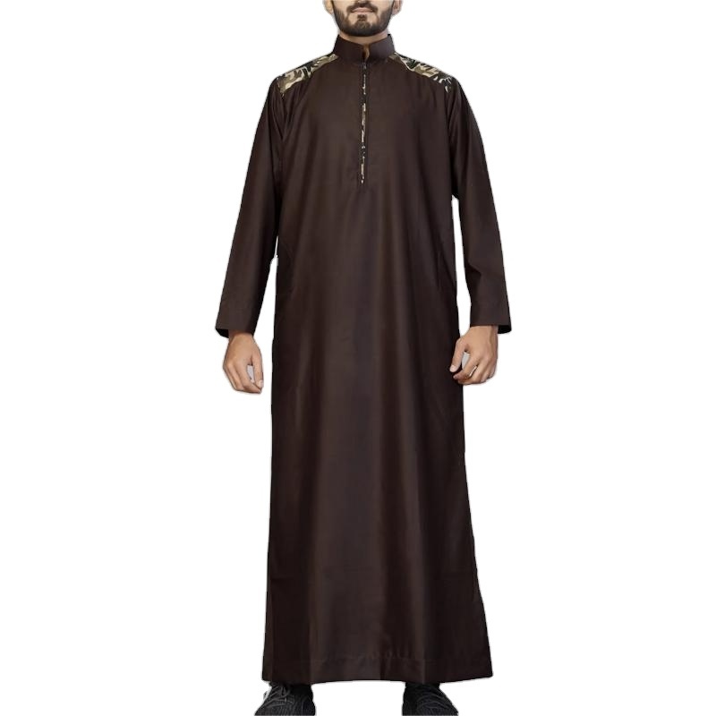 Morocco Fashion Loose Islamic Clothing Wholesale Long Sleeve Arab High Quality Men's Muslim Clothing