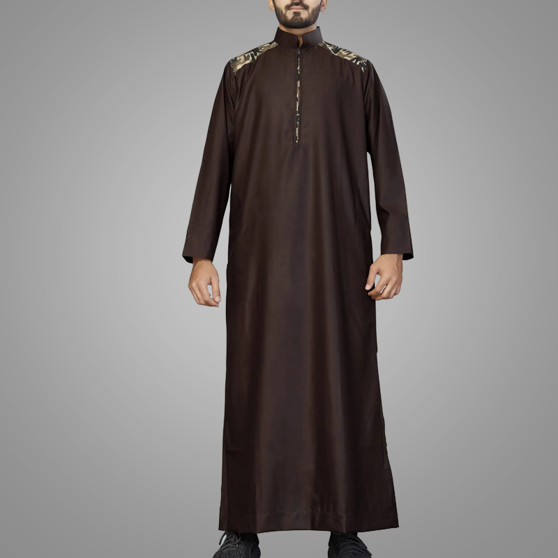 Morocco Fashion Loose Islamic Clothing Wholesale Long Sleeve Arab High Quality Men's Muslim Clothing