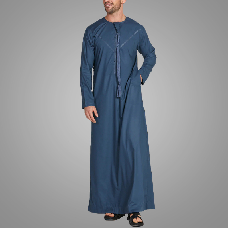 Islam Oman Juba Tobay Dubai Saudi Arabia moroccan thobe men brown Wholesale Custom