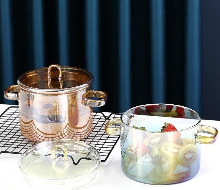 Gradual glass soup pot dormitory high borosilicate glass noodle bowl home electric cooker stew soup pot manufacturers wholesale