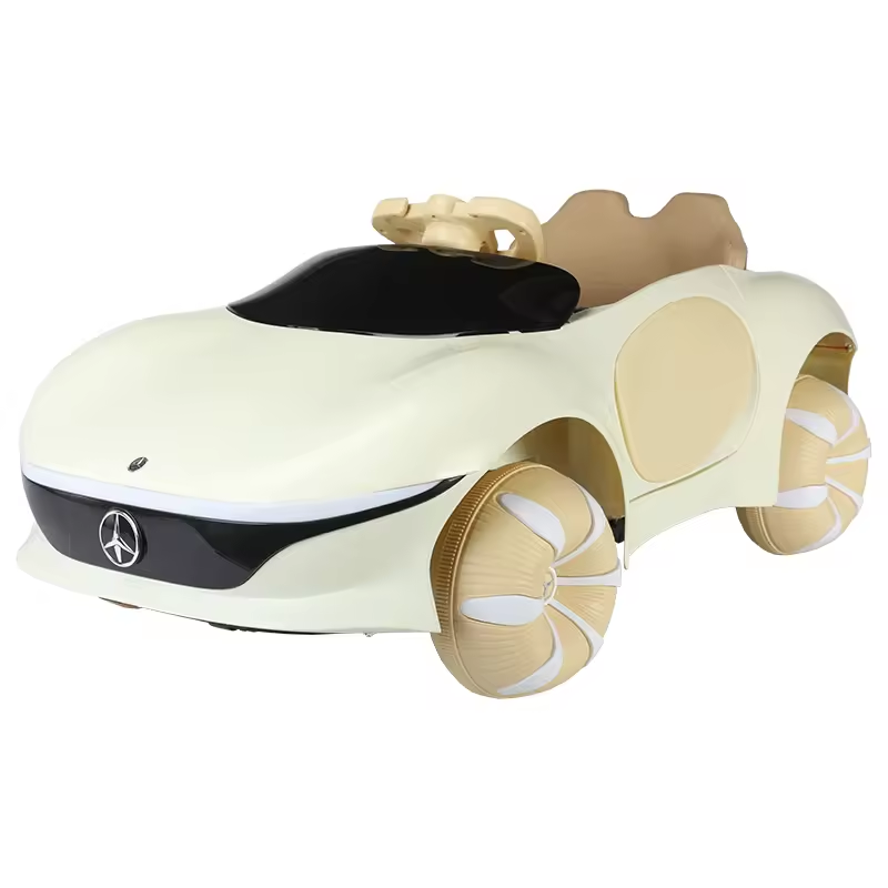 Princess style green white gray pink kids electric ride on toy car with four big wheels