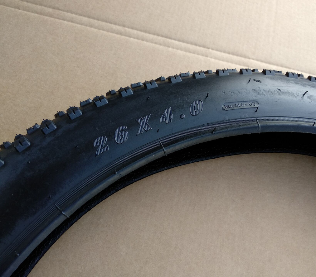 Fat Bike Bicycle Tires 26x4.0 Black Big Buddy Cruiser Chopper 26 x 4 bike tires