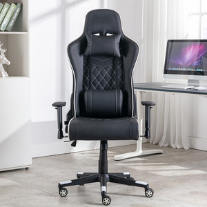 luxury pu covered cushions oem pc silla gamer ergonomic swivel game chair gaming