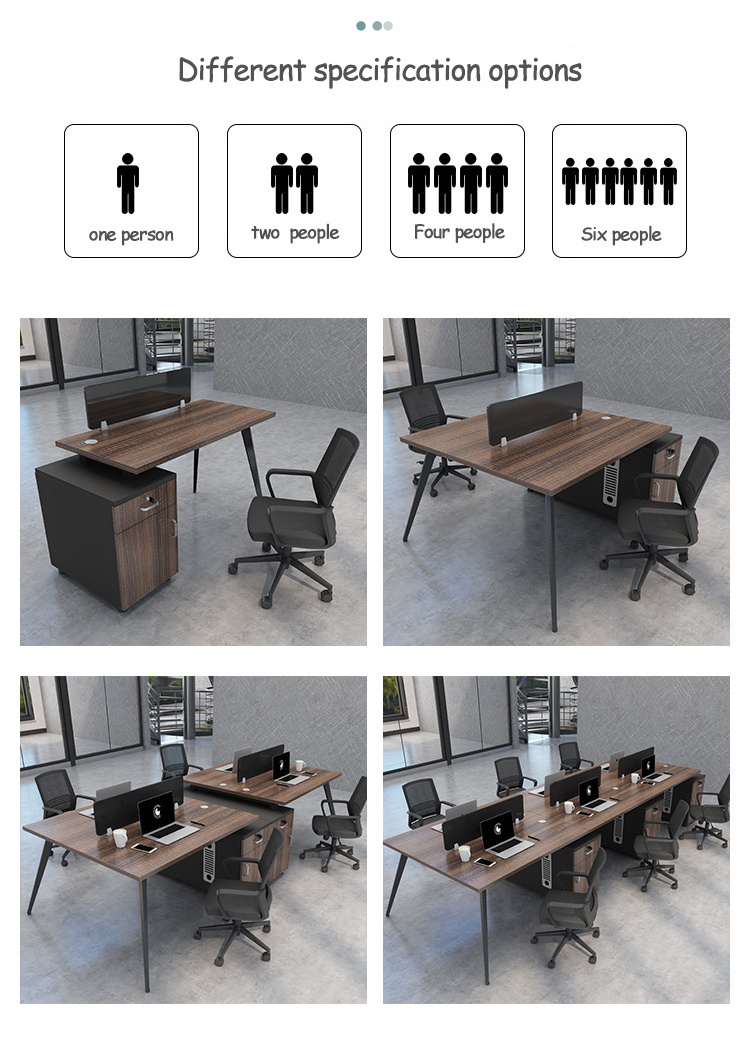 HC Modern Staff Desk Office Table Design And Chairs 6-8 Person Workstation office desk For Office Furniture