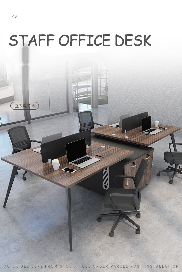 HC Modern Staff Desk Office Table Design And Chairs 6-8 Person Workstation office desk For Office Furniture