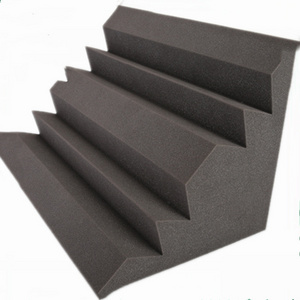 Black Fireproof Polyurethane Foam Corner Panel Acoustic Diffuser For Bass Trap Of  Professional Recording Studio