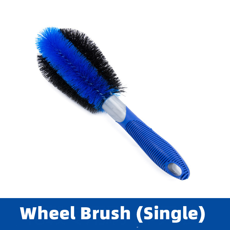 China Factory Long Short Handle PP Hair Tire Wheel Cleaning Brush Single Or Kits For Car Care SPA