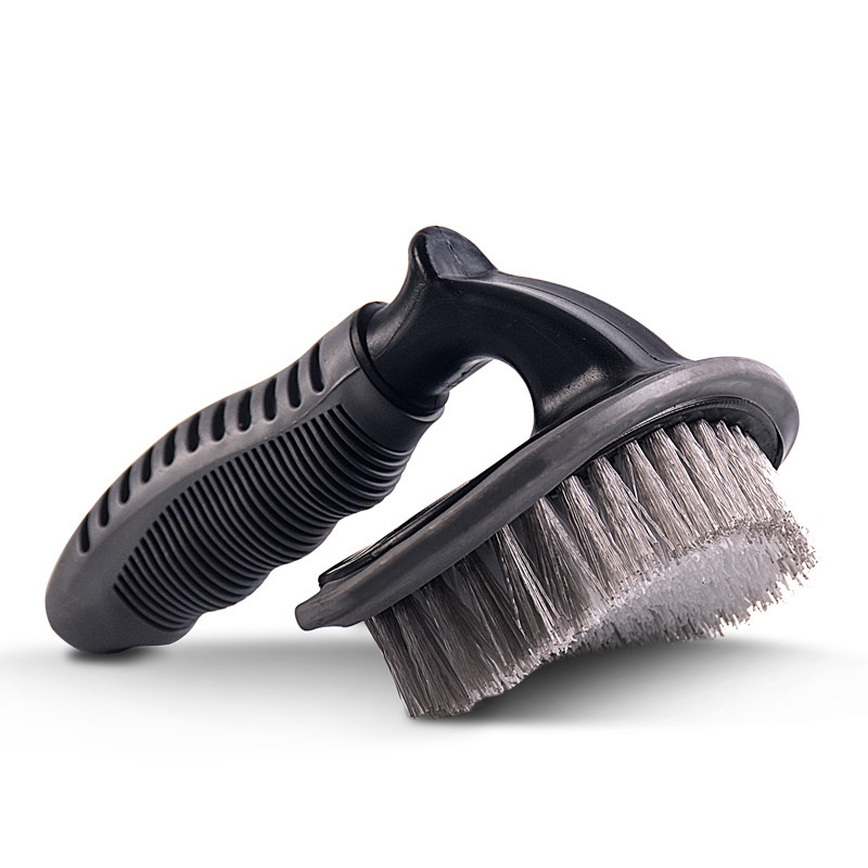 T Shape Car Tire Clean Brushes With Antislip Flared Handle