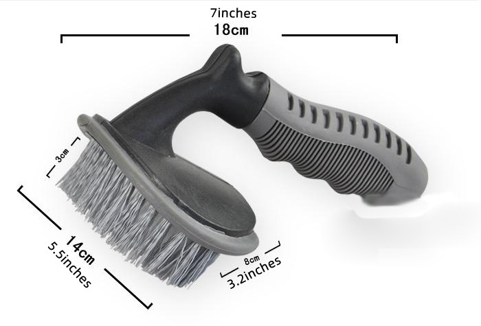 T Shape Car Tire Clean Brushes With Antislip Flared Handle