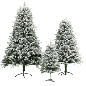 Factory Supply 180cm Simulation Cedar Christmas Tree With White Flocking Fake Snow