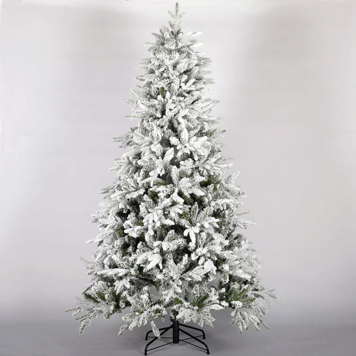 Factory Supply 180cm Simulation Cedar Christmas Tree With White Flocking Fake Snow