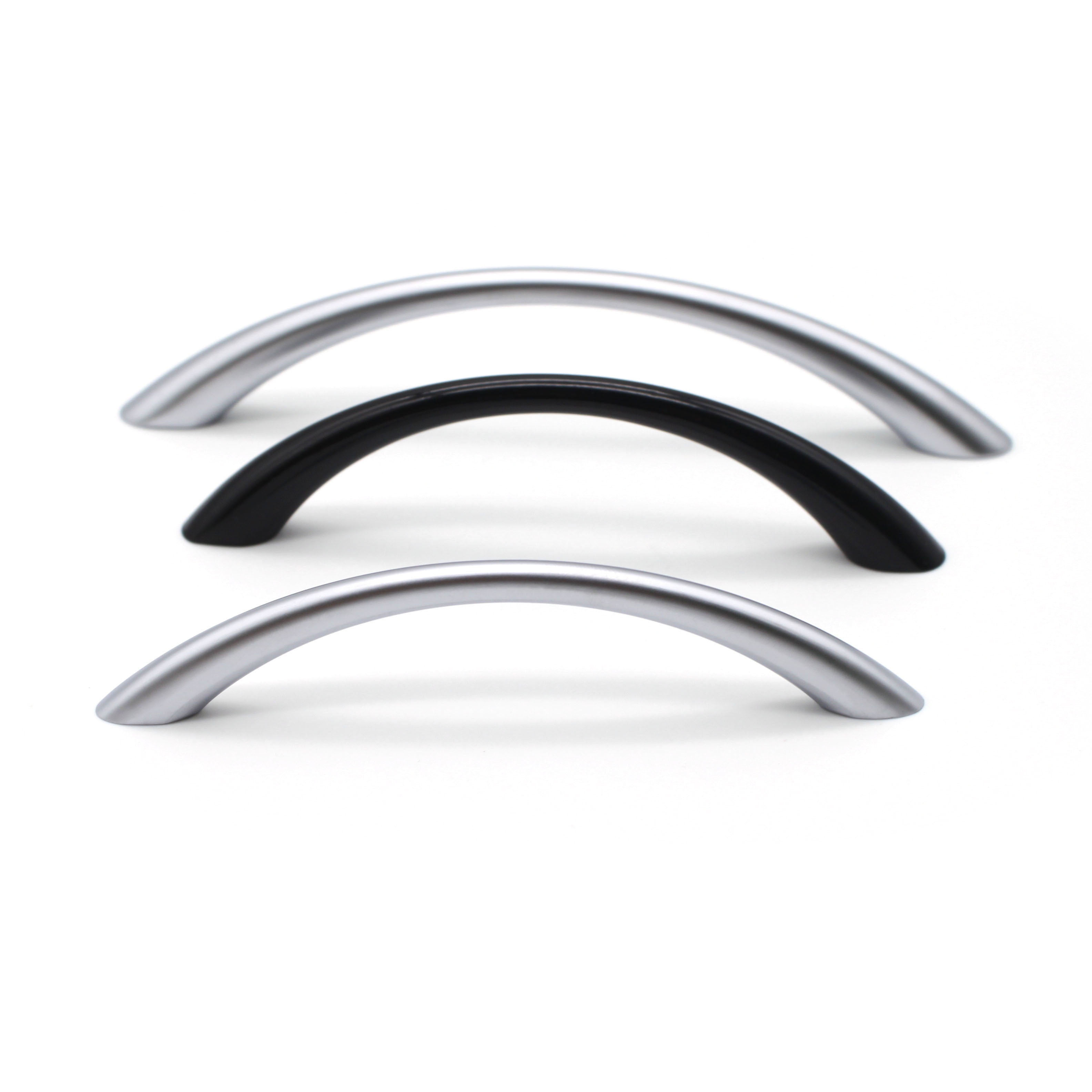 Customized Design C Shape Curved Zinc Alloy Zamak Cabinet Handle For Kitchen Drawer Cupboard Wardrobe Dresser Furniture Handle