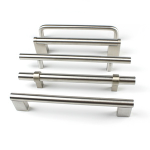 Customized Various Stainless Steel SS Hollow Solid Handle Coastal Furniture Kitchen Cupboard Cabinet Door Pull Handles