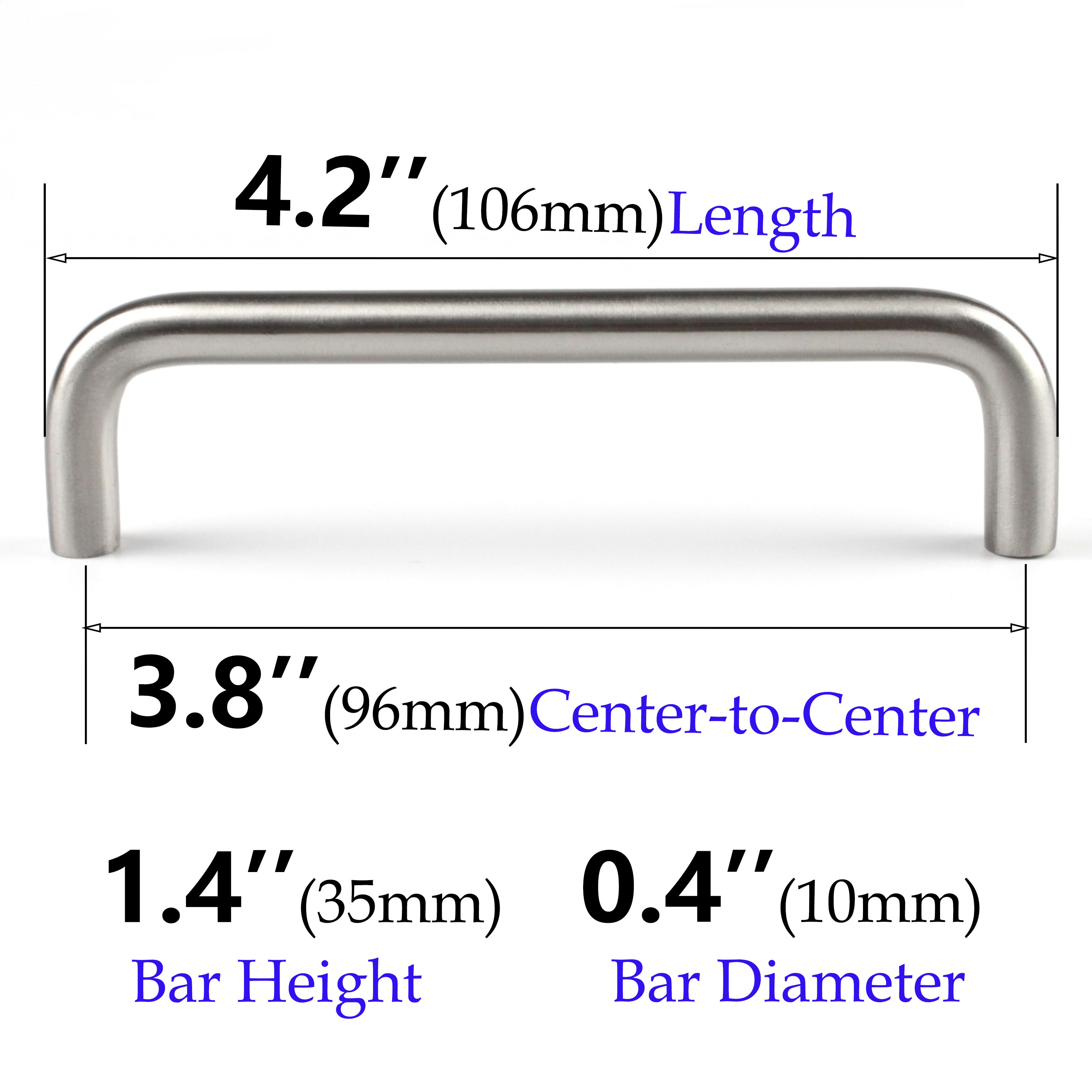 U Shape Stainless Steel D Shape Cabinet Handles Solid Kitchen Furniture Hardware Wardrobe Door Handle