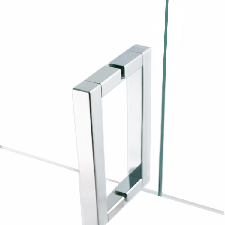 Customized Stainless Steel SS Shower Door Bathroom Glass Cabinet Long Pull Handle For Glass