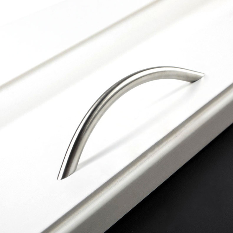 Custom Size Handle Stainless Steel SS Bridge Style Bow Shape C Shape Solid Furniture Cabinet Handles & Knobs