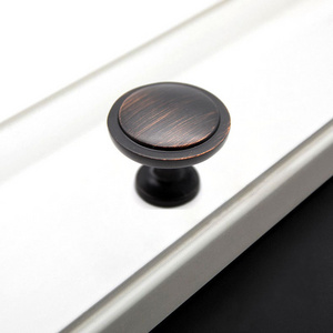 Oil Rubbed Bronze ORB Round Stepped Zinc Alloy Zamak Furniture Cupboard Cabinet Interior Drawer Knobs