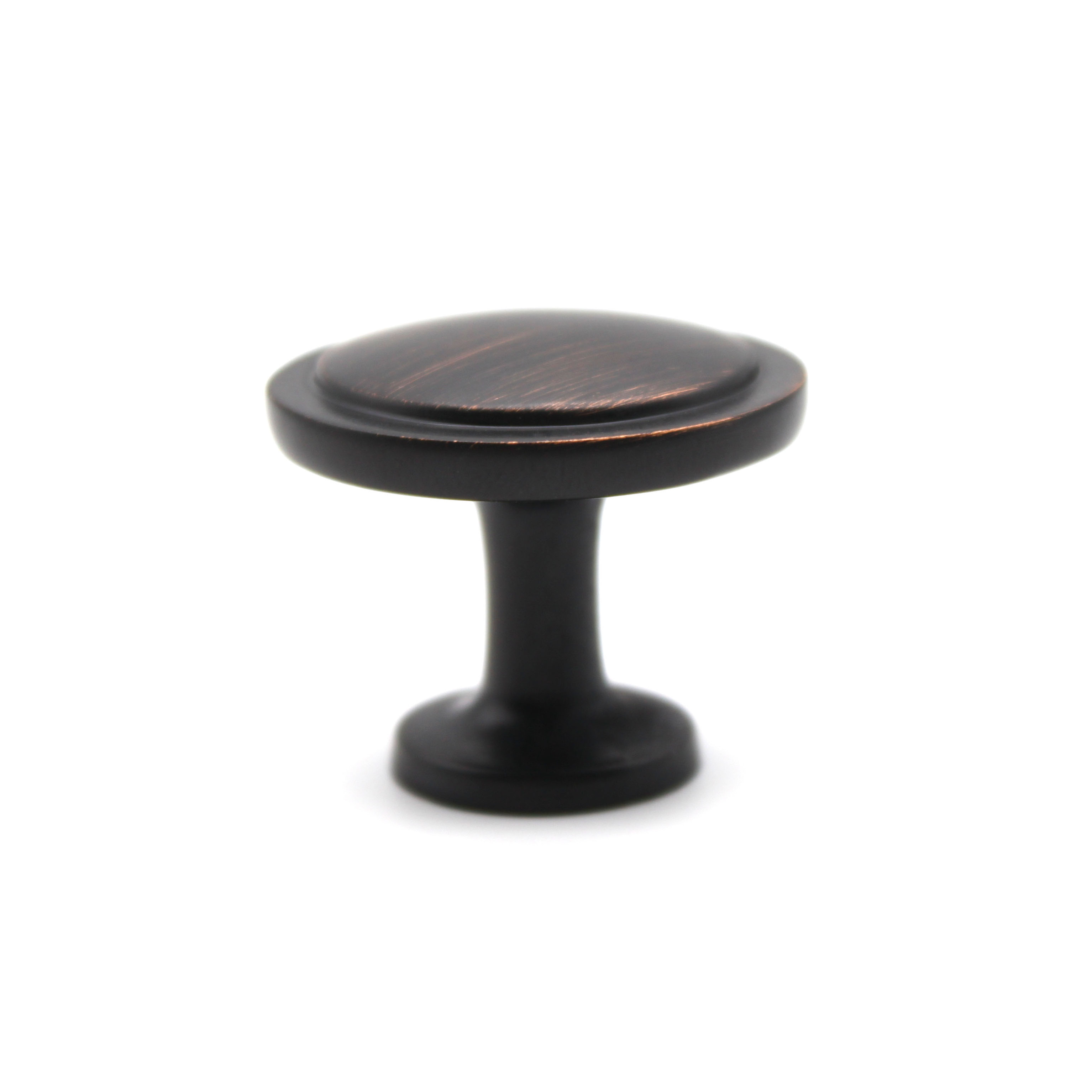 Oil Rubbed Bronze ORB Round Stepped Zinc Alloy Zamak Furniture Cupboard Cabinet Interior Drawer Knobs