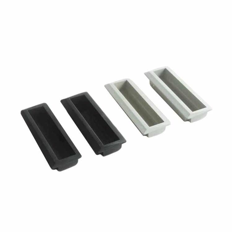 Plastic Materials Invisible Door Handle Pulls And Recessed Pocket Concealed Embedded Door Pulls For Distribution Box