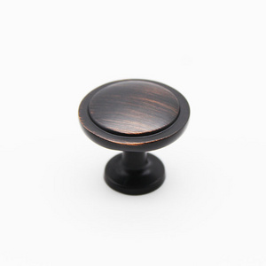 Zinc Alloy Zamak Oil Rubbed Bronze ORB Round Stepped Furniture Crafts Cupboard Cabinet Wardrobe Dresser Interior Drawer Knobs