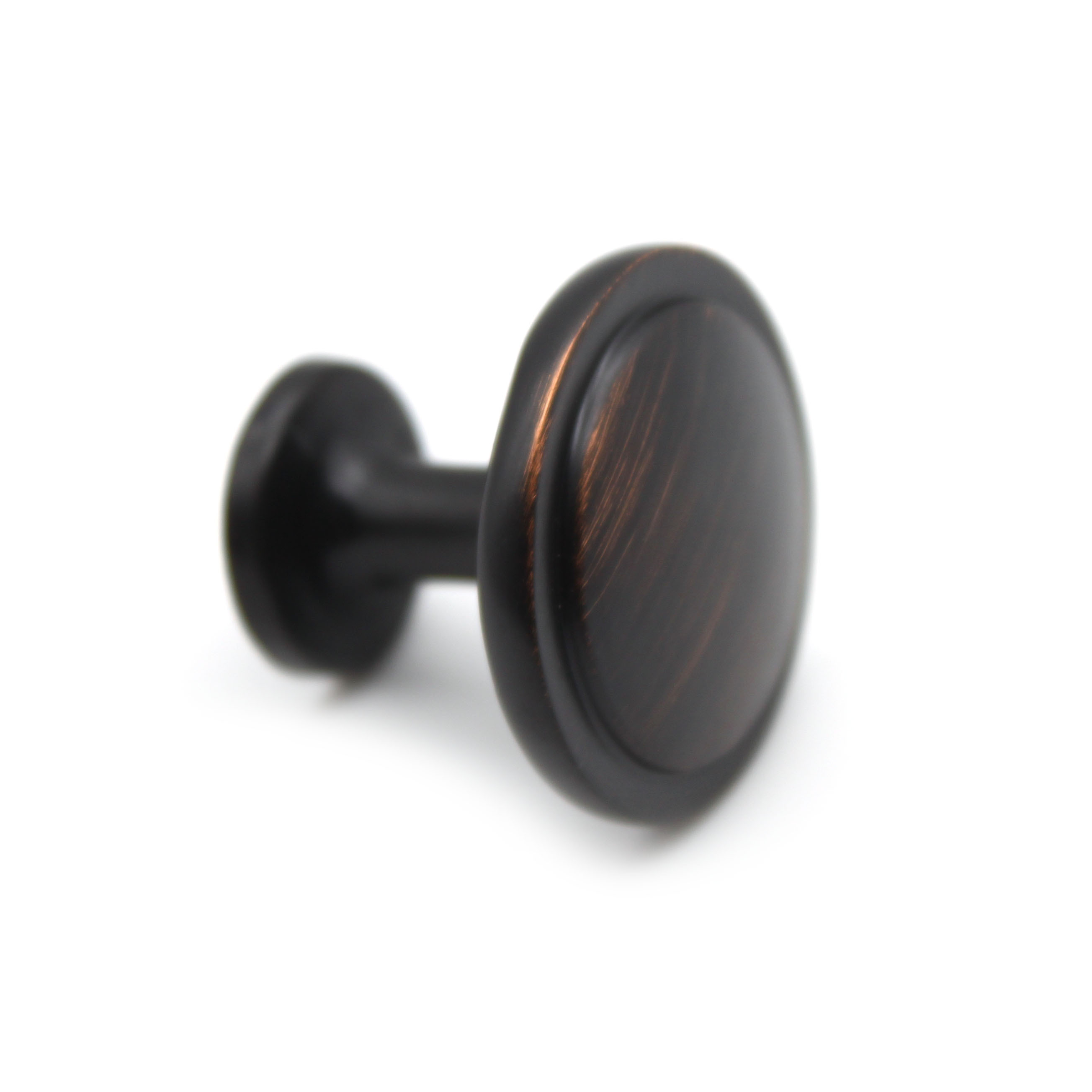 Oil Rubbed Bronze ORB Round Stepped Zinc Alloy Zamak Furniture Cupboard Cabinet Interior Drawer Knobs