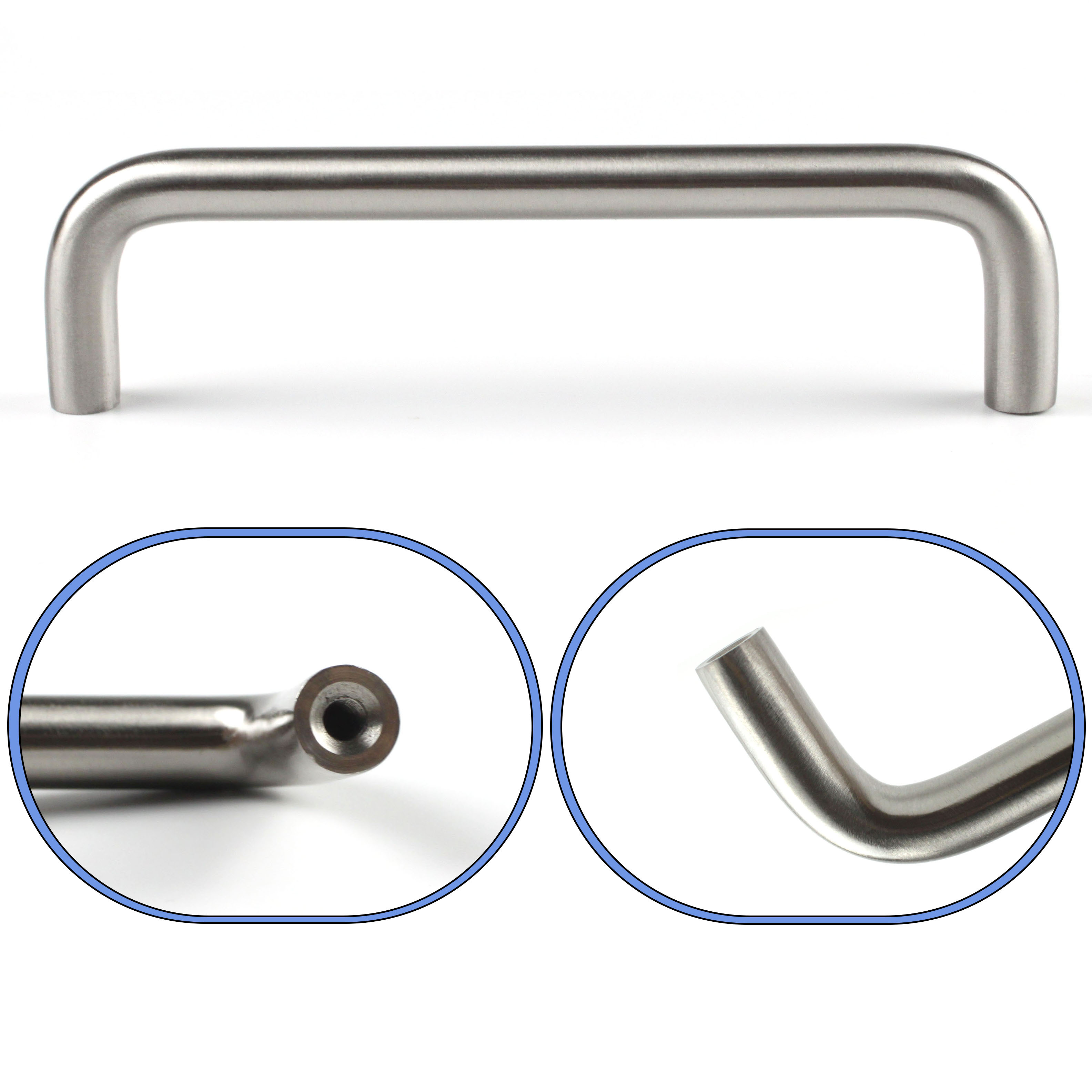 U Shape Stainless Steel D Shape Cabinet Handles Solid Kitchen Furniture Hardware Wardrobe Door Handle