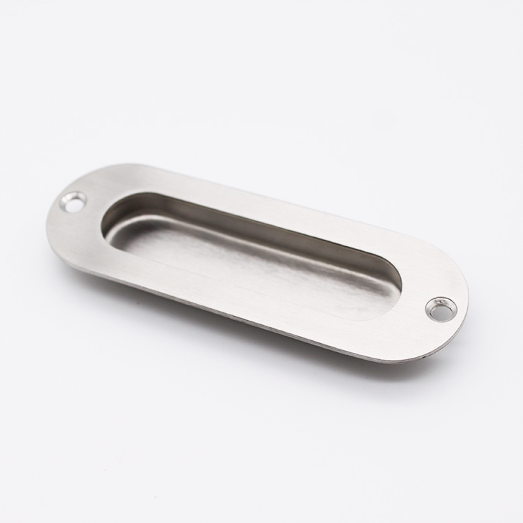 Stainless Steel 304 201 Hidden Flush Door Recessed Pull Sliding Door Handle