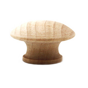 Natural Material Unfinished Drawer Wood Door Handles Small Round Wooden Funiture Cabinet Knobs