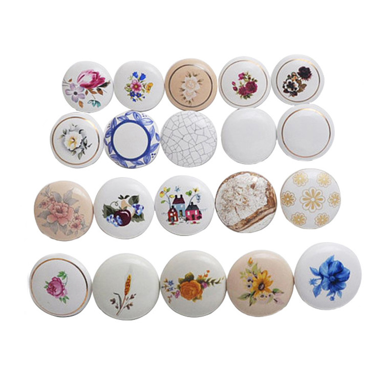 BESKO Various Designs Ceramic Door Knobs Ceramic Kitchen Drawer Pulls And Knobs