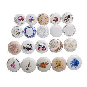 BESKO Various Designs Ceramic Door Knobs Ceramic Kitchen Drawer Pulls And Knobs