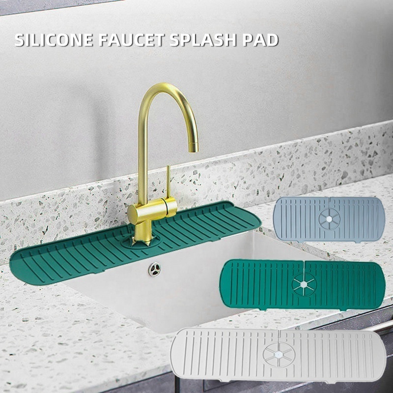 silicone draining mat product for home faucet drain pad for kitchen sink splash guard for sink accessories