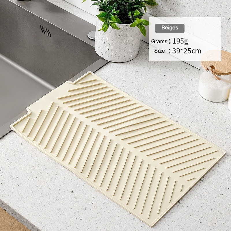 silicon large silicone kitchen stone dish drying drainer stone mat mats for counter absorbent accessories