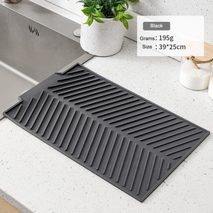 silicon large silicone stone dish drying drainer stone mat mats for kitchen counter absorbent accessories