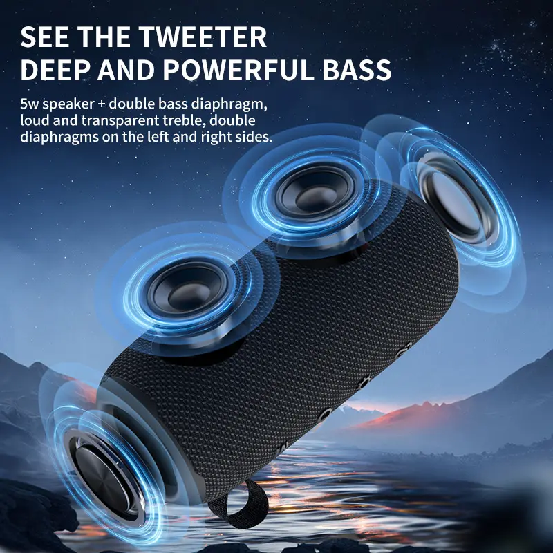 Flash Sale Flip6 Max Portable Wireless BT5.0+EDR Speaker Outdoor Subwoofer with Colorful LED Lighting