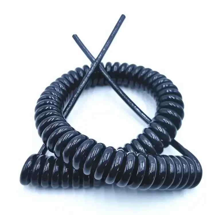 3 core spiral cable for circular saw spiral coiled wire cable cord suppliers