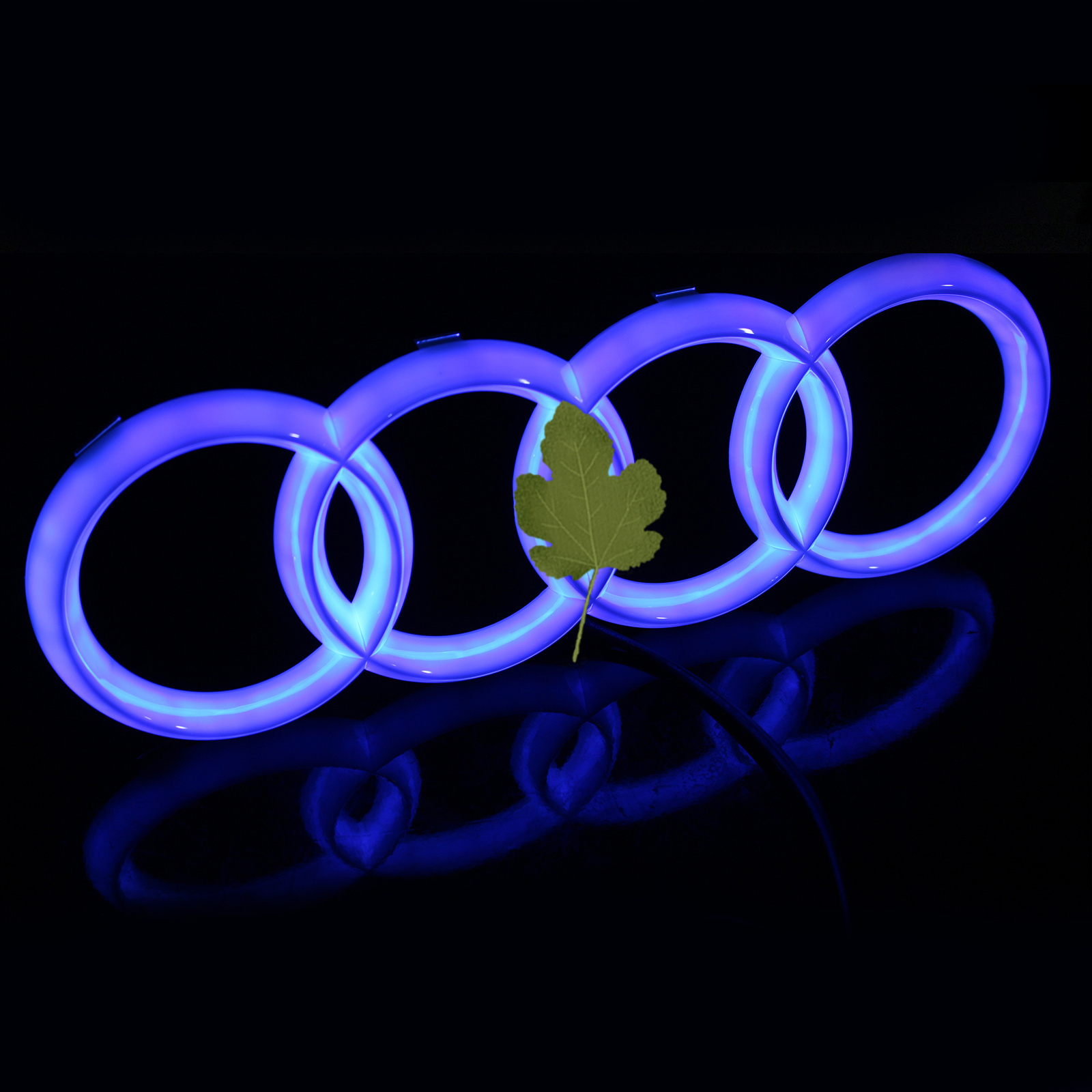 3D 4D 5D Car Logo  LED badge  Emblem sticker LED Car front car led emblem used for  A udi Q5 A3  rear decoration