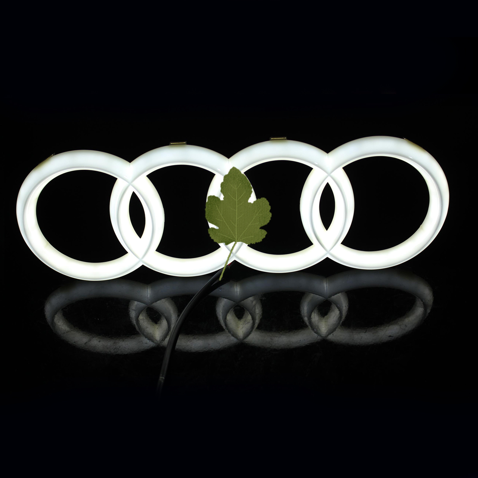 3D 4D 5D Car Logo  LED badge  Emblem sticker LED Car front car led emblem used for  A udi Q5 A3  rear decoration