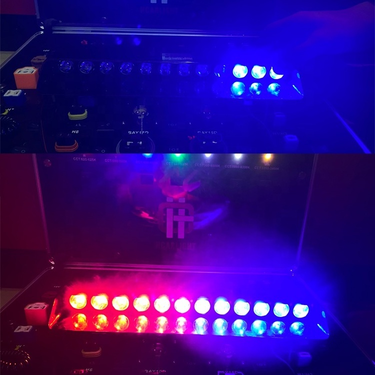 Red Blue Led Strobe Flash Light Emergency Warning 12-Led Sucker Dashboard Interior Roof Windshield Dash light