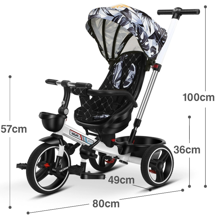 1-5years Trike Toddler 3 Wheel Children Tricycles 4 In 1 Baby Tricycle