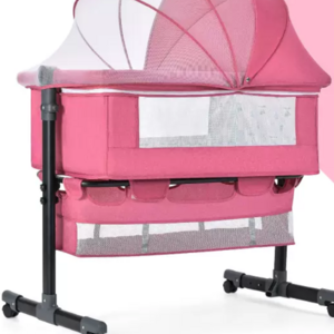 Portable Height Adjustment Breathable Mesh Cunas De Bebes Newborn Baby Bassinet Bedside Sleeper Crib With Storage Basket