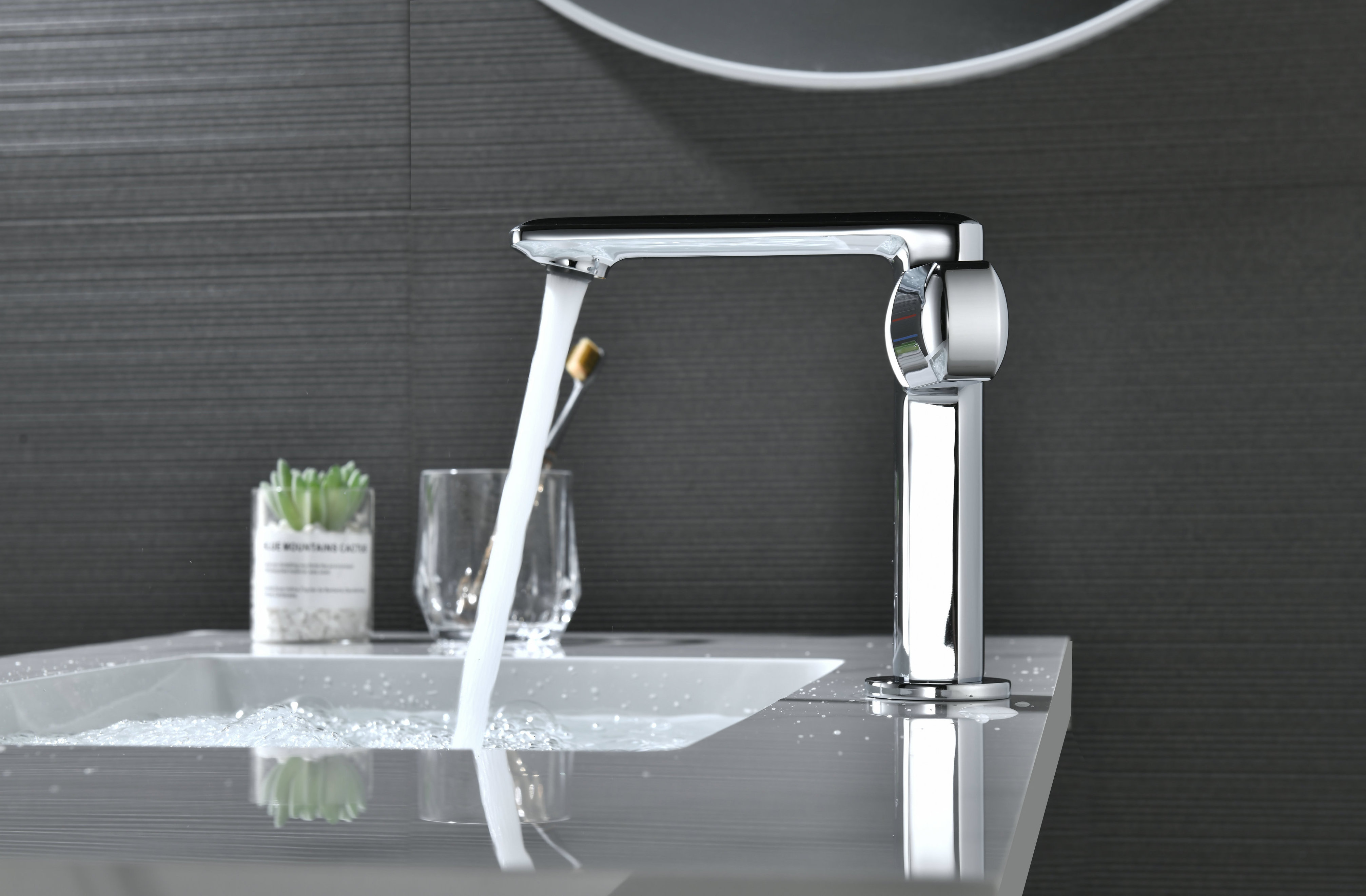 bathroom mixer sink faucet deck mounted mixer tap single handle chrome bathtub faucet